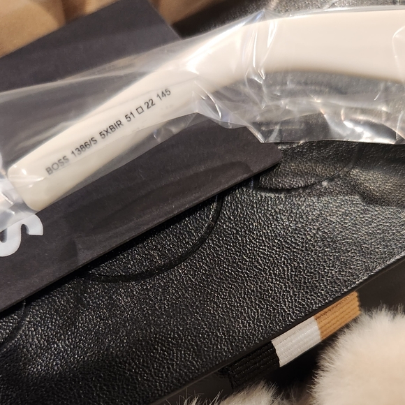 BOSS- Square Shaded Ivory Grey Sunglasses 1386/S - Picture 10 of 10